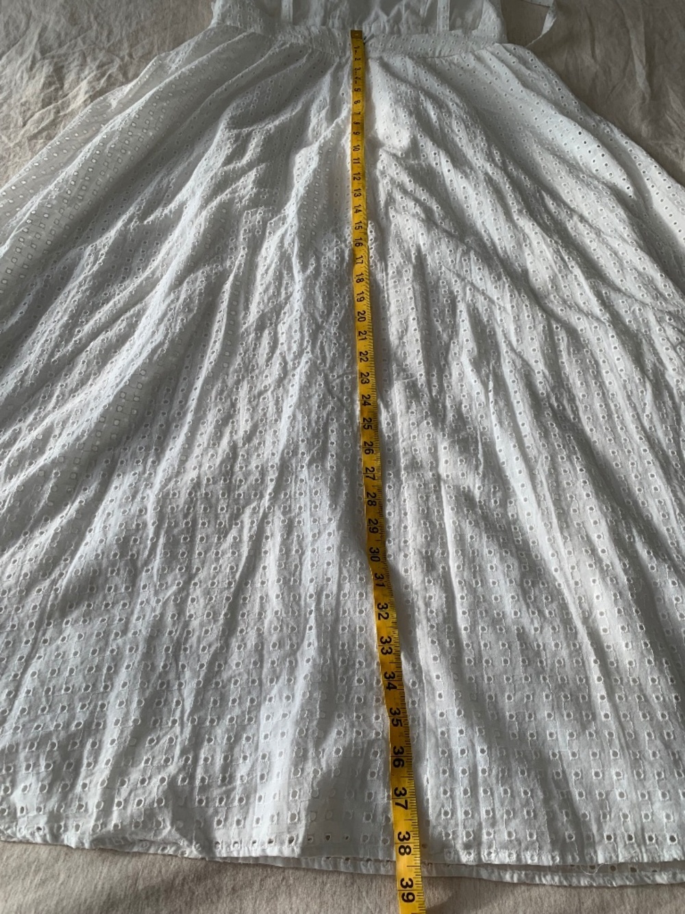 KOTON Maxi Dress Women's size EUR 42 or US XL Embroidered Backless Cotton White - Picture 13 of 14